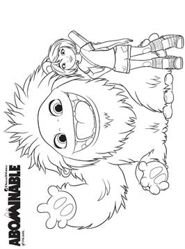 Kids-n-fun.com | 4 coloring pages of Abominable